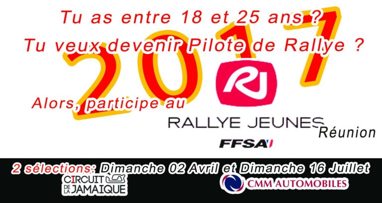 Rallyes Jeunes : Pré Sélections