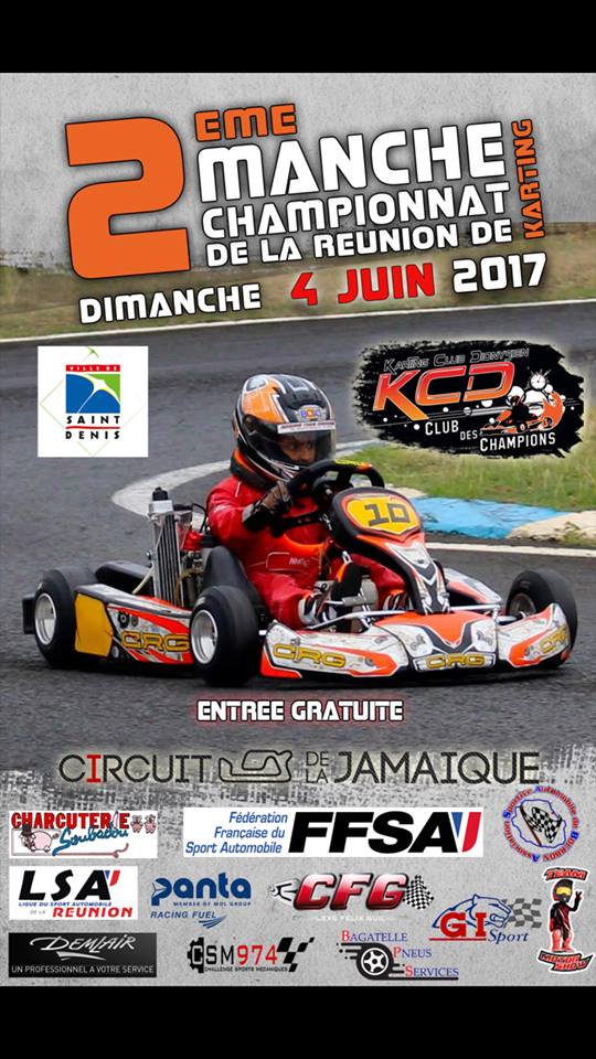 Karting : 2ème manche du Championnat de Karting le 2 Juin 2017.