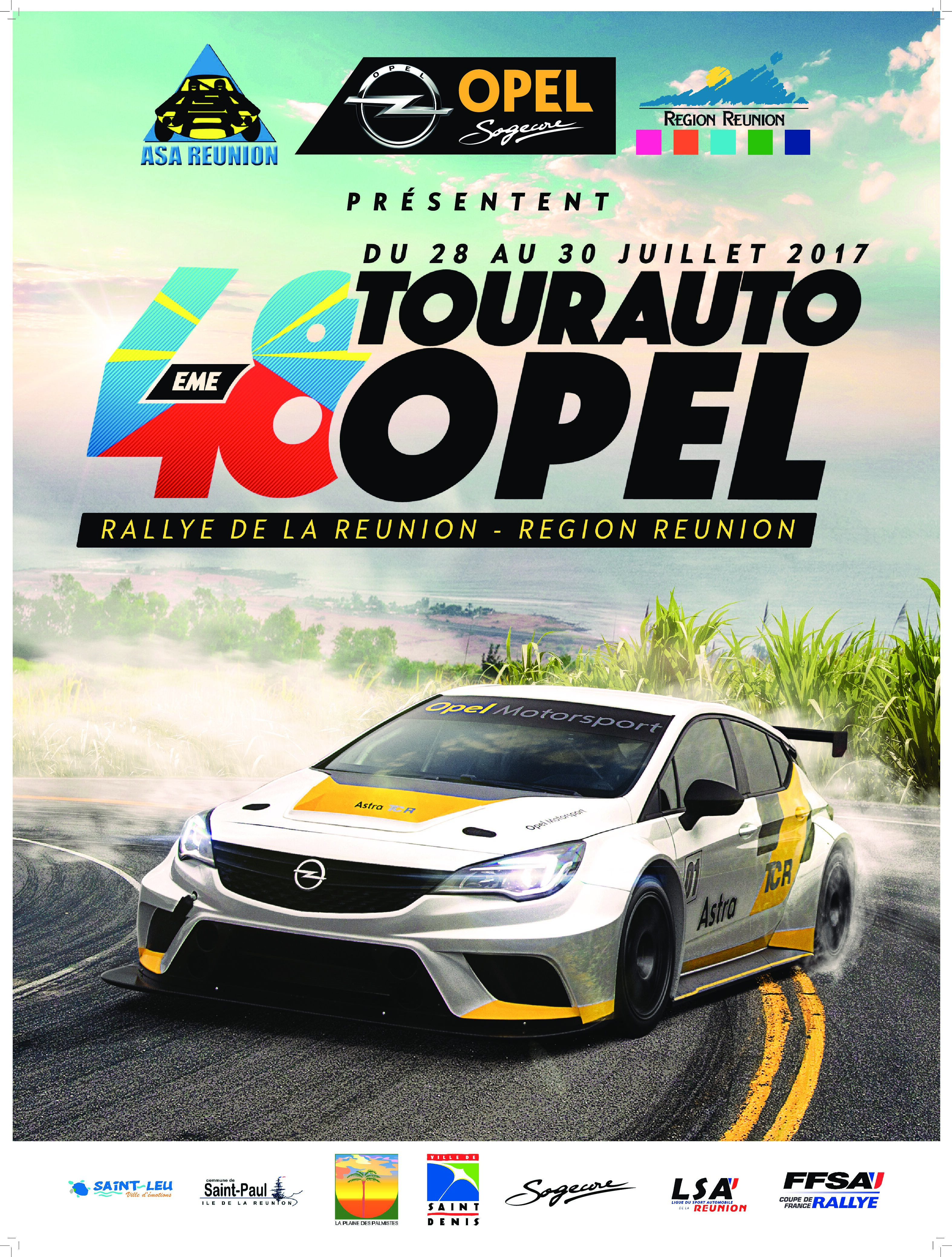 Rallye : 48ème TOUR AUTO OPEL – Rallye de La Réunion RÉGION RÉUNION