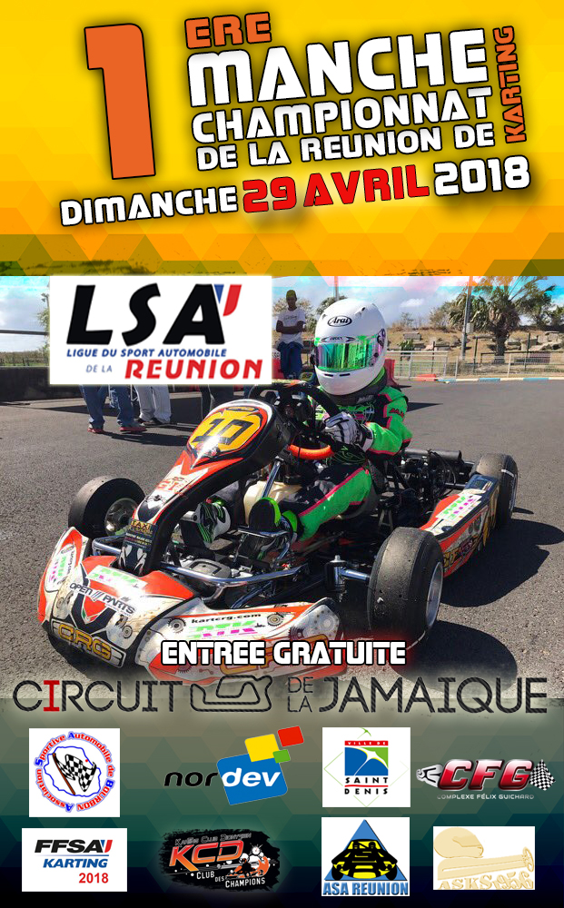 Karting : 29 avril, 1ère manche du Championnat