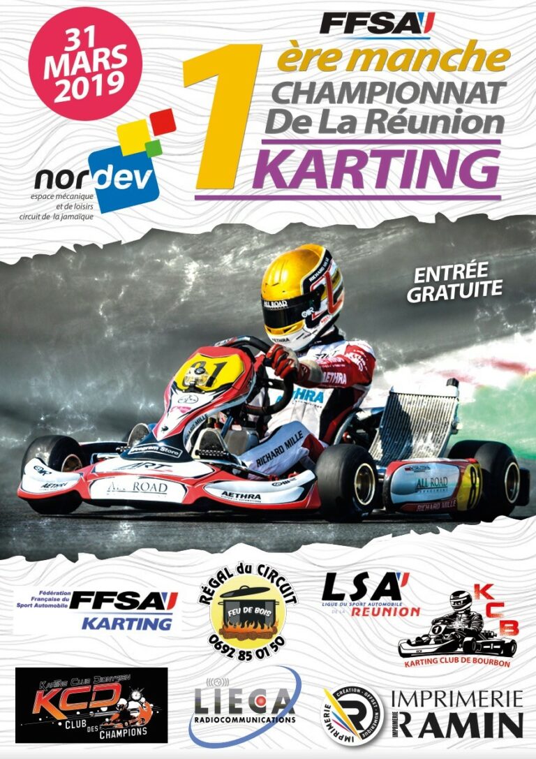 KARTING : Règlement du Championnat de La Réunion Karting 2019.