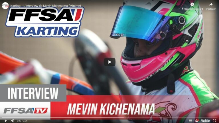 KARTING : Interview de Mevin KICHENAMA