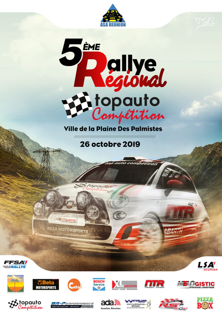 Classement final du 5ème Rallye Régional TOP AUTO COMPETITION- Ville de La Plaine des Palmistes